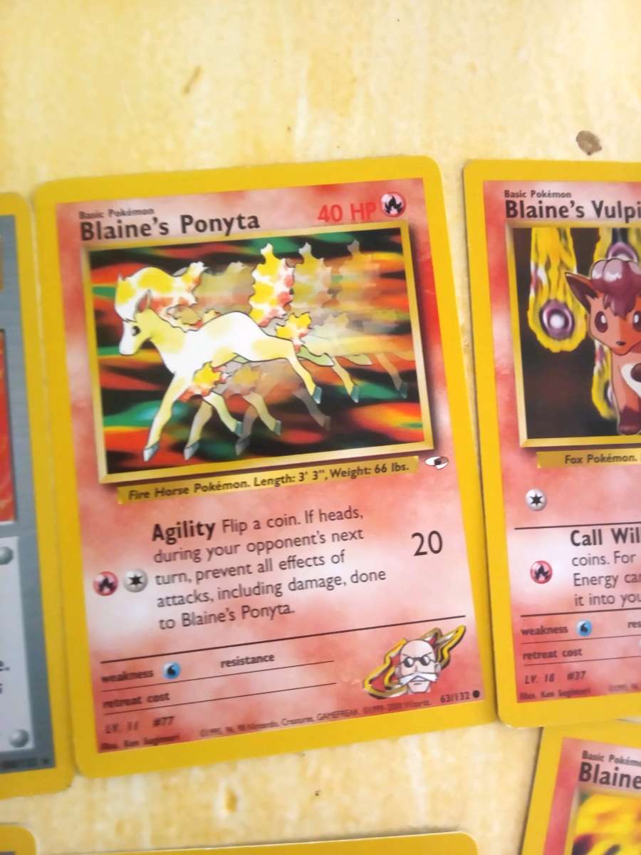 blane Pokemon cards