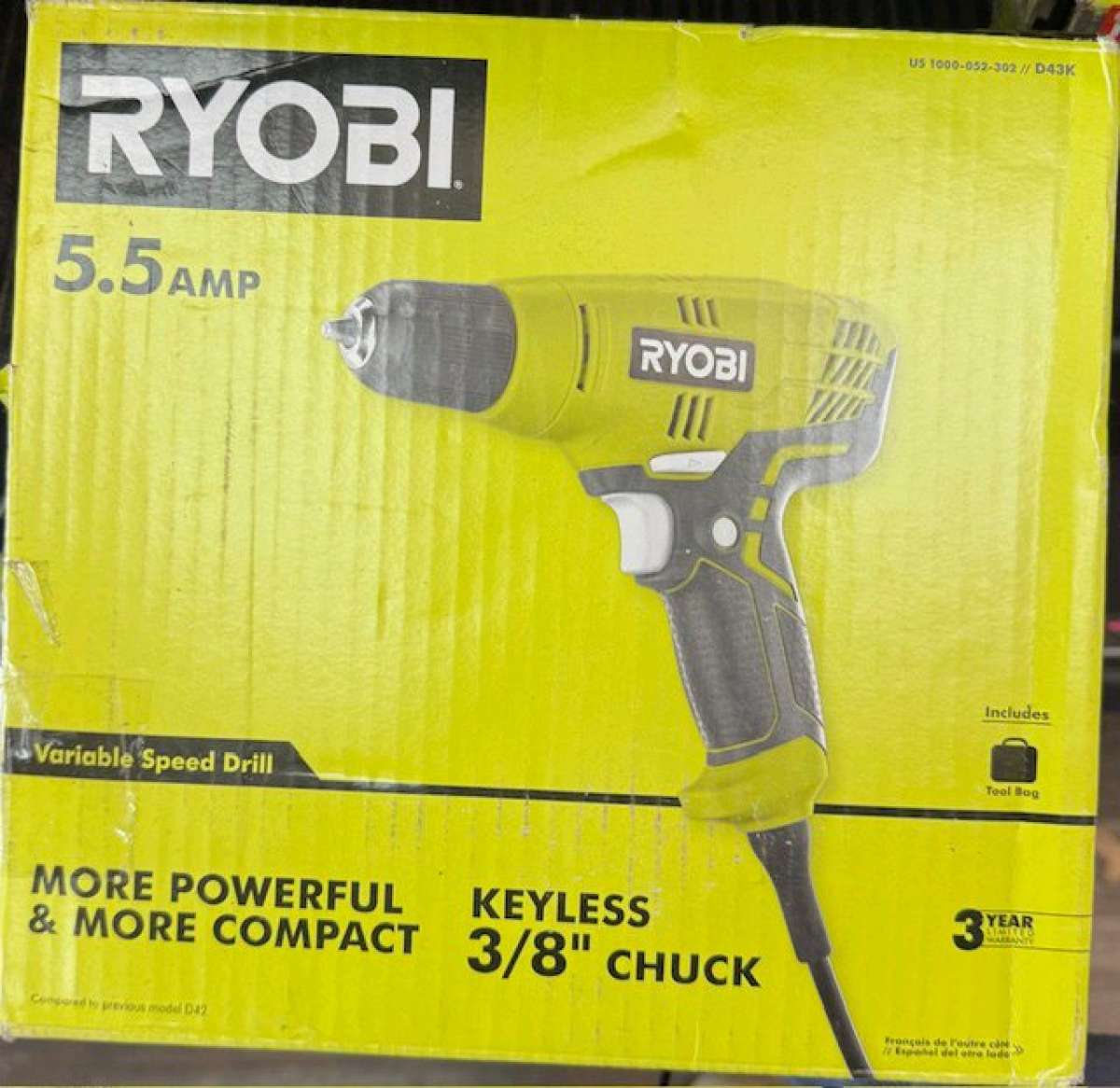 Ryobi corded drill