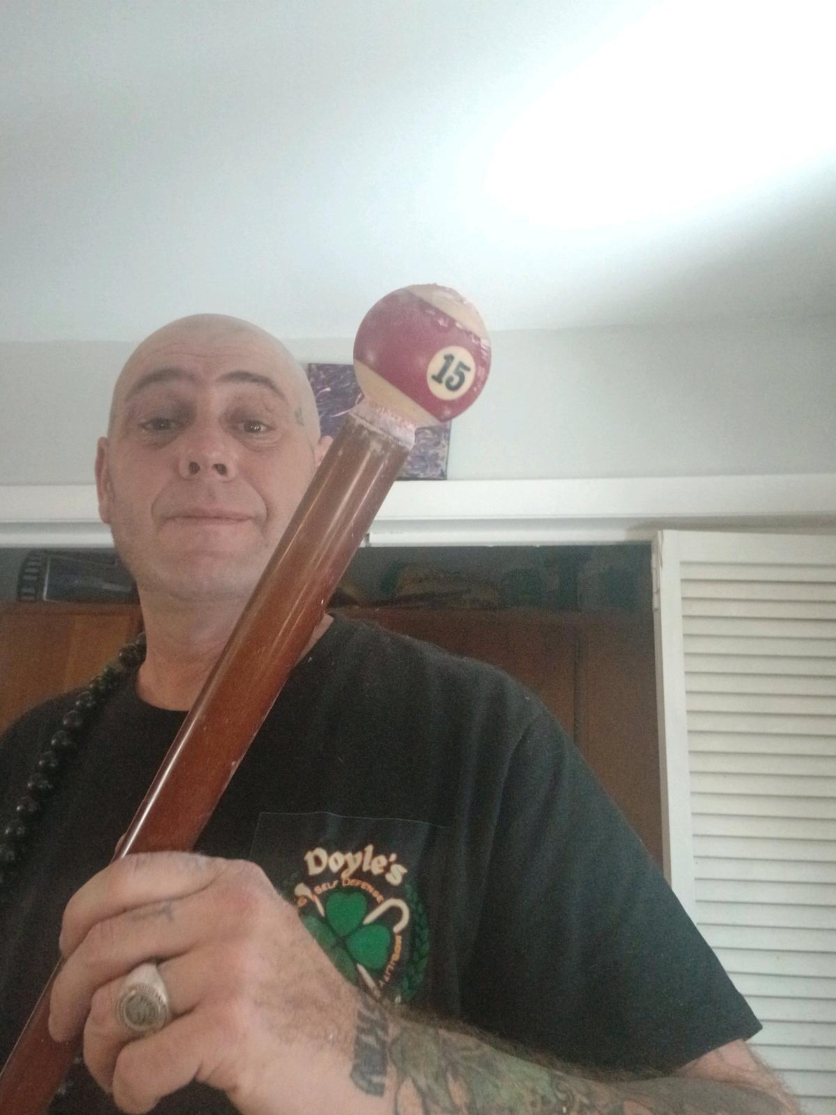 billiard cue stick and ball walkingsticks