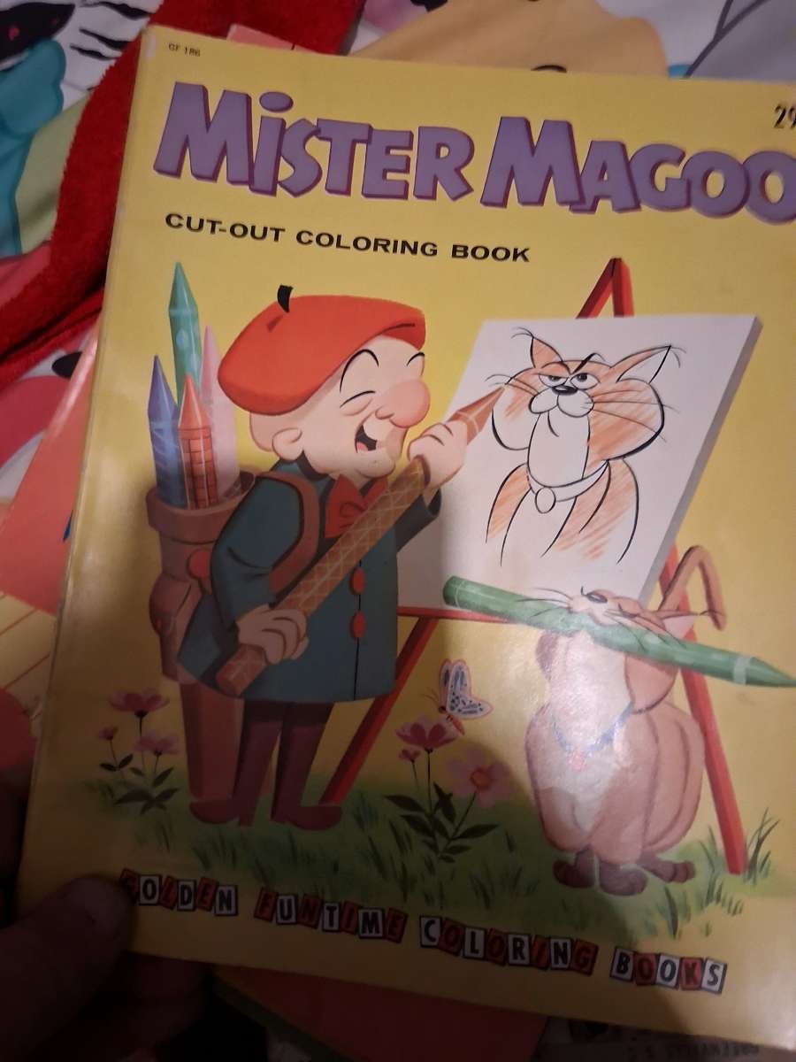 mr magoo coloring book 60s or 70s