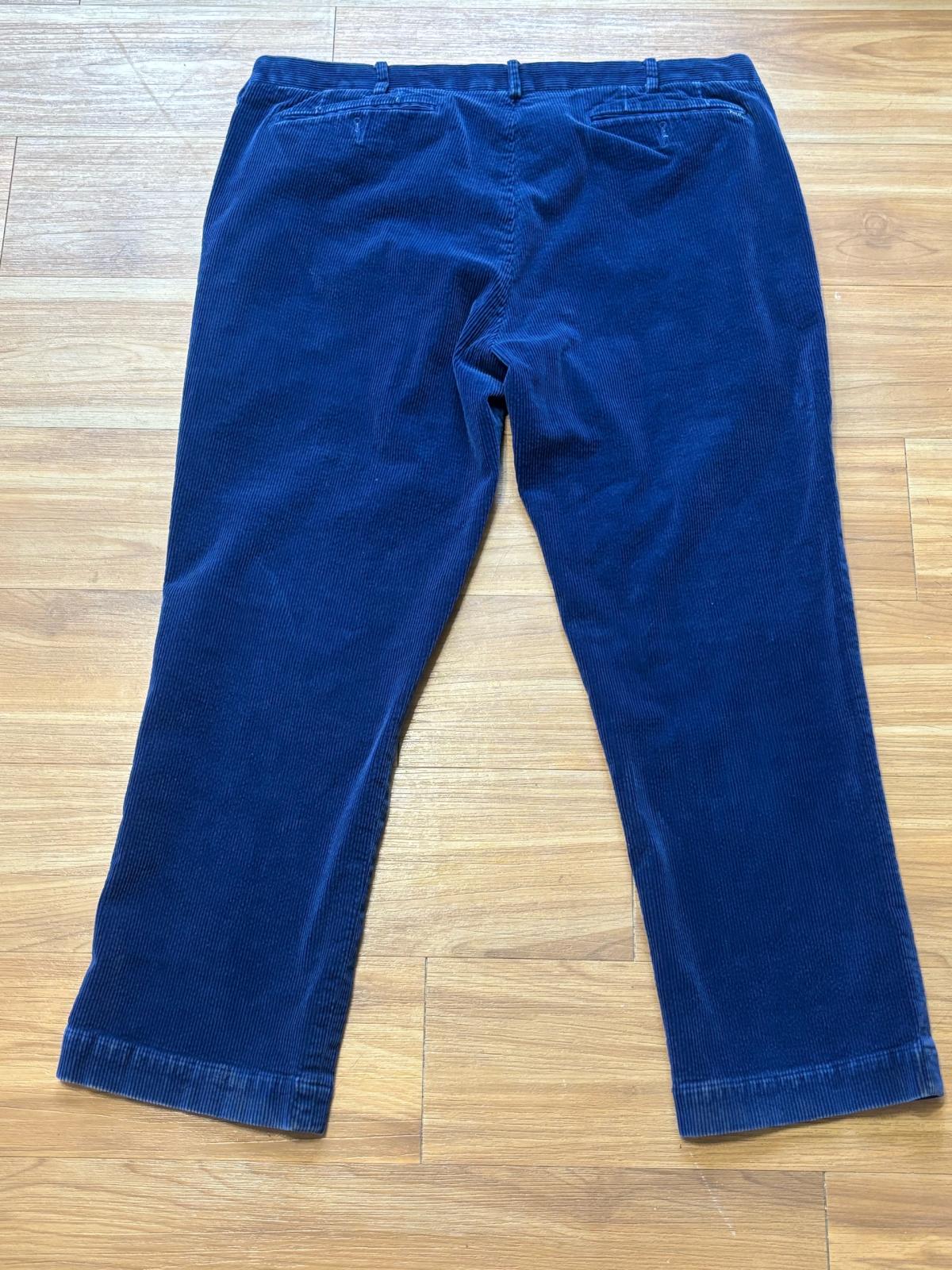 Polo Ralph Lauren Mens 42x30 Navy Blue Corduroy Pants Retro