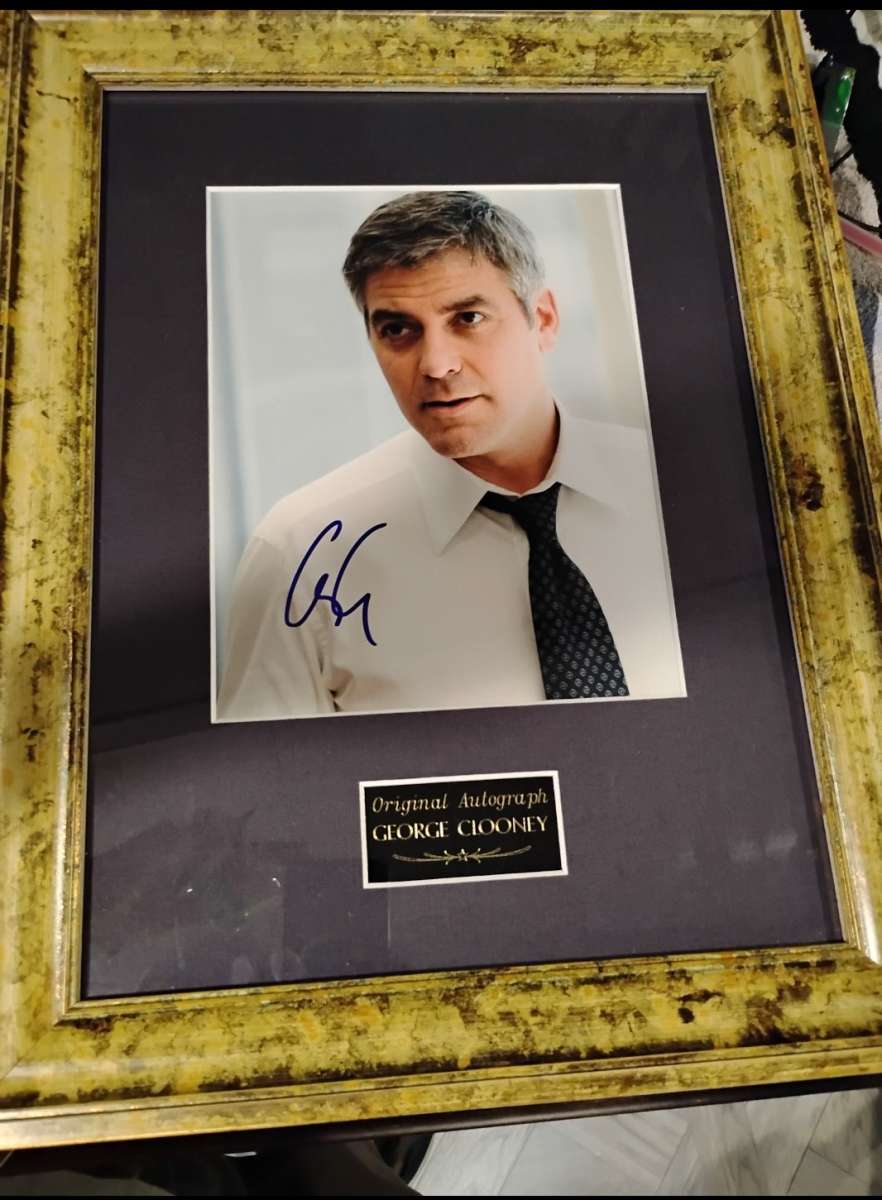 George Clooney autographed photo with authenticity