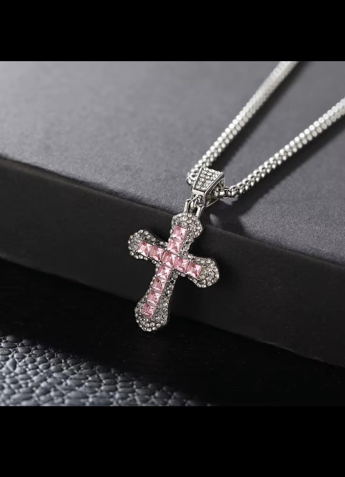zircon cross pendant chains