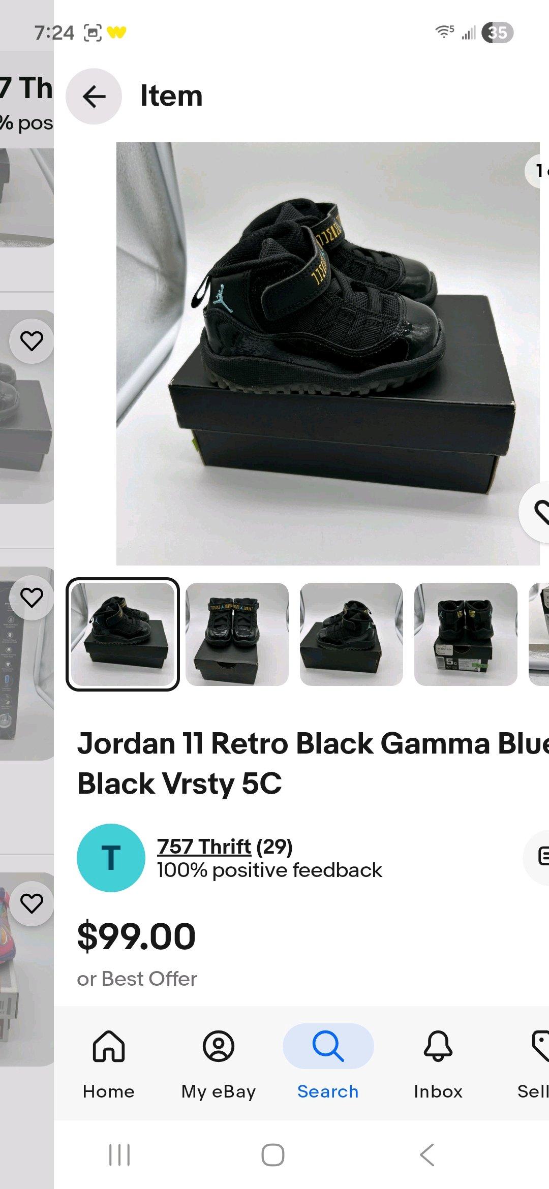 Jordan 11 Retro Black gamma blue black vrsty 5c