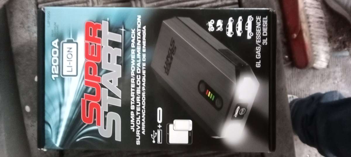 SUPER START 1200A JUMP STARTER POWER BANK