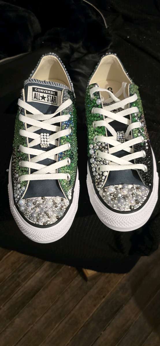 custom rhinestone sneakers
