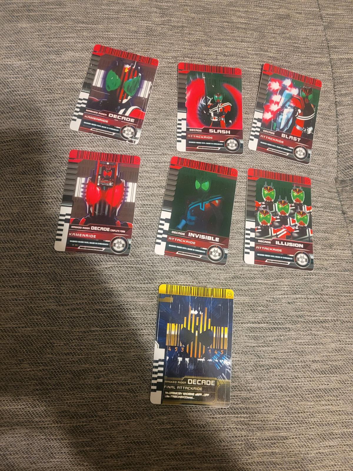 Ko kamen rider decadriver and cards