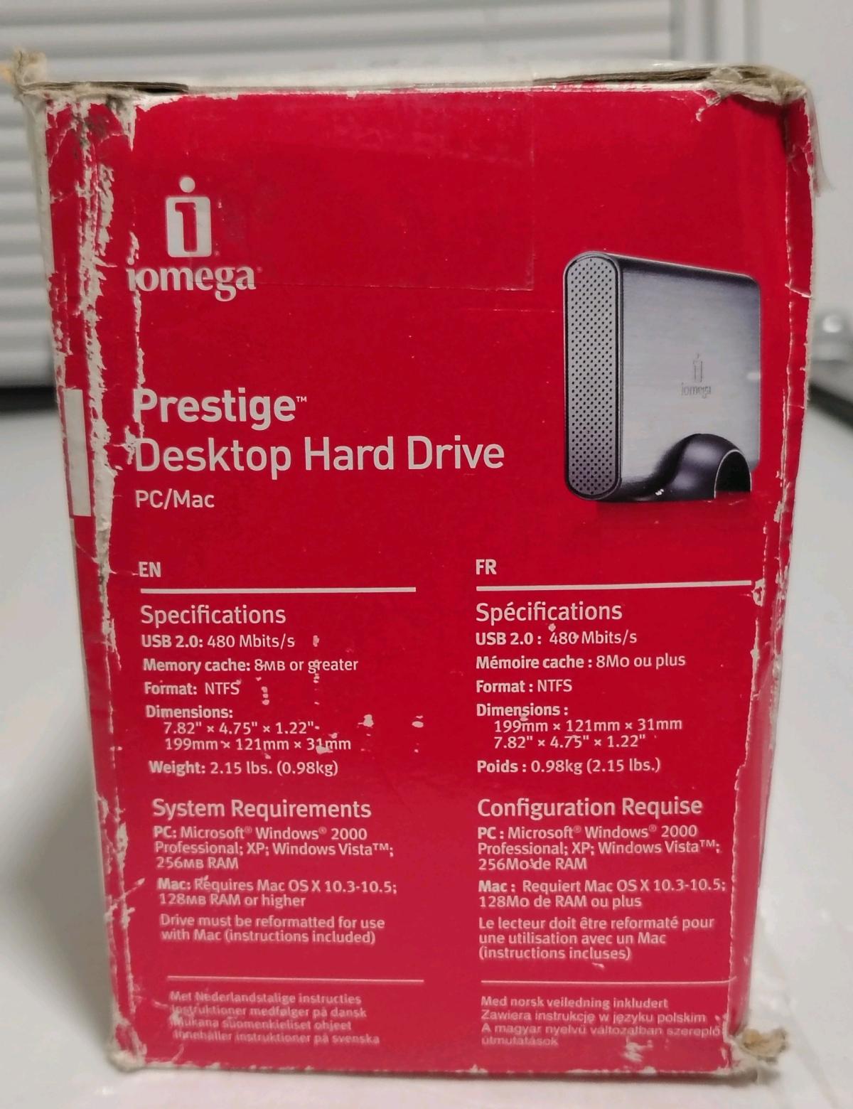 Prestige Desktop Hard Drive 500GB
