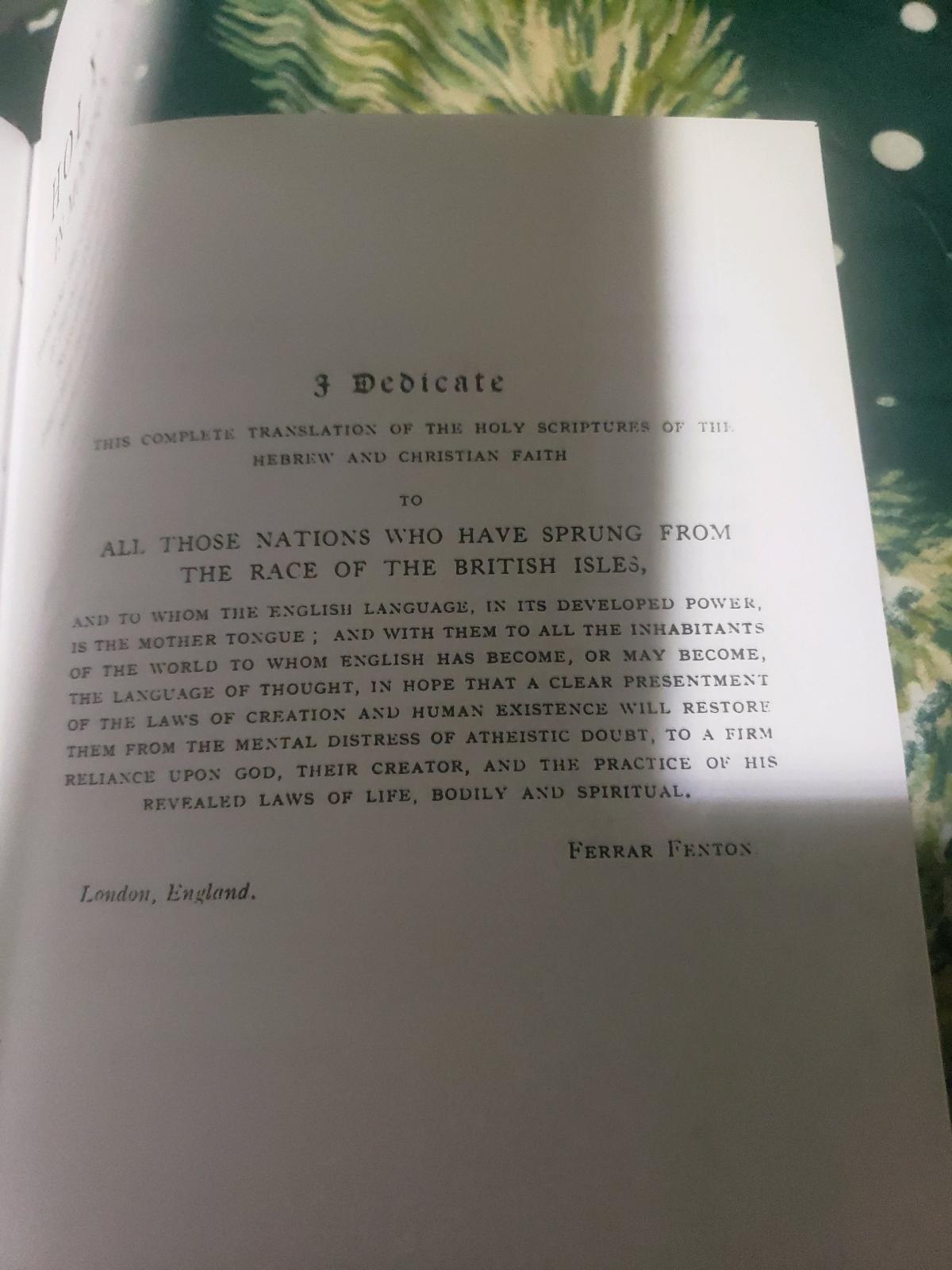 The Holy Bible in Modern English by Ferrar Fenton
