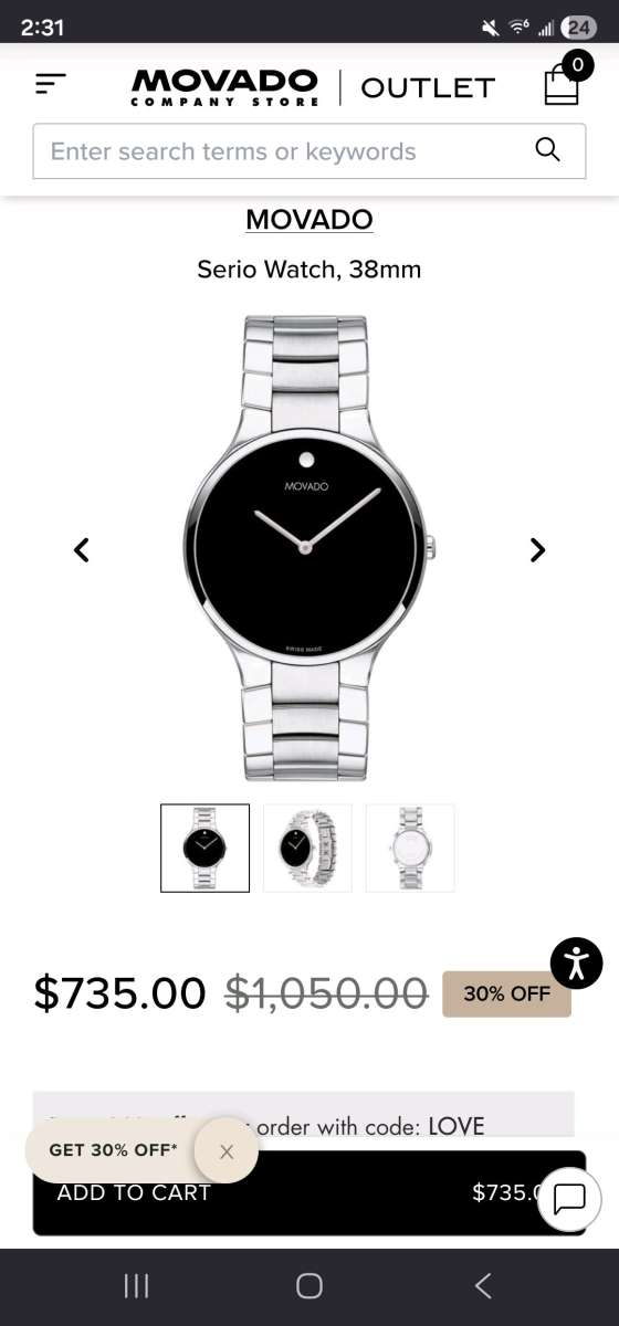 Movado Serbio 038943