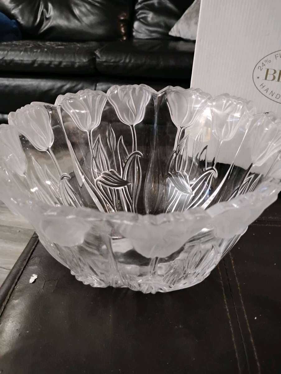 Block Crystal Tulip Bowl