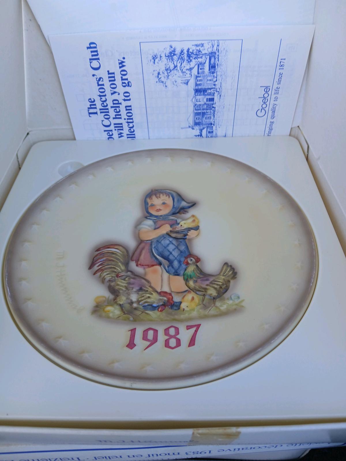 hummel plates in original box