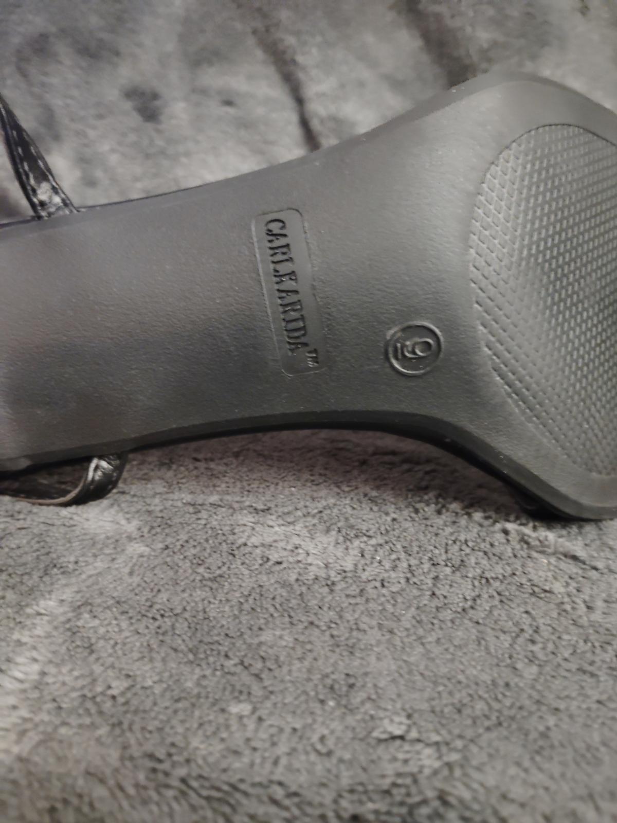 Carlkarida Square Toed Heels size 9 Black