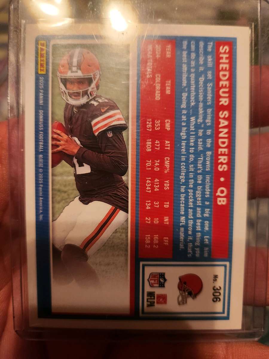 2025 Donruss Shedeur Sanders RC