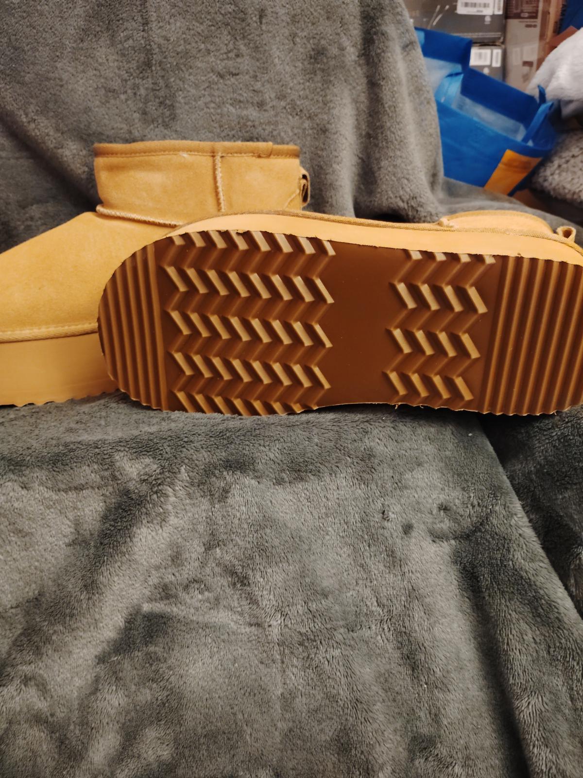 DREAM PAIRS Platform Winter Boots Brown/8.5