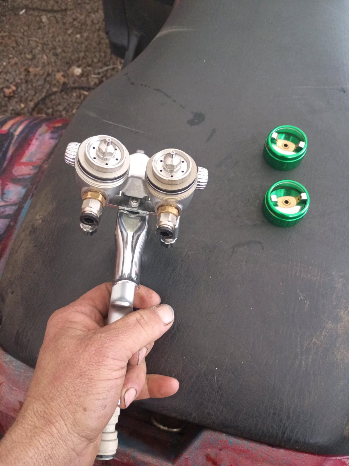 nano double head chrome sprayer