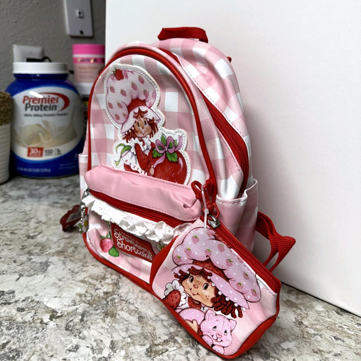 Strawberry shortcake 10 inch backpack with coin purse