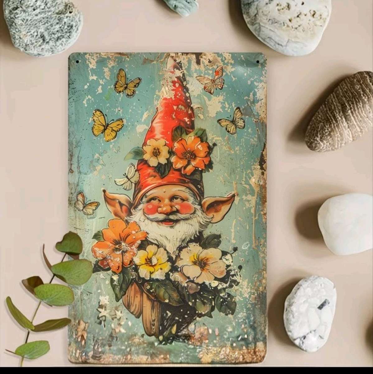 Metal Wall Decor Gnome