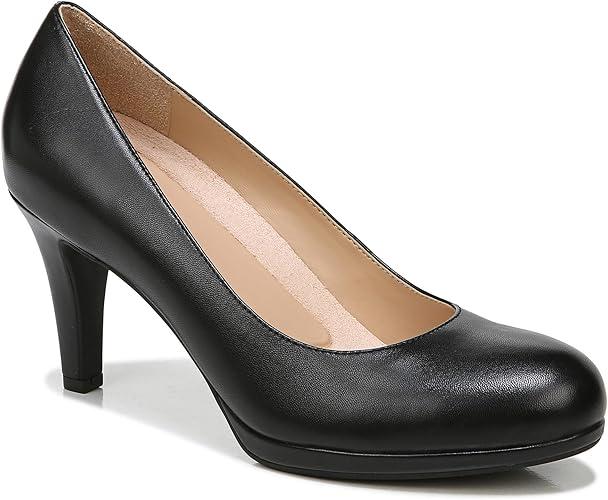 Naturalizer Women's Michelle Pump Black Leather Size 12 m Navy