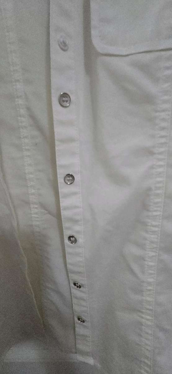 7th Ave White Button down shirt