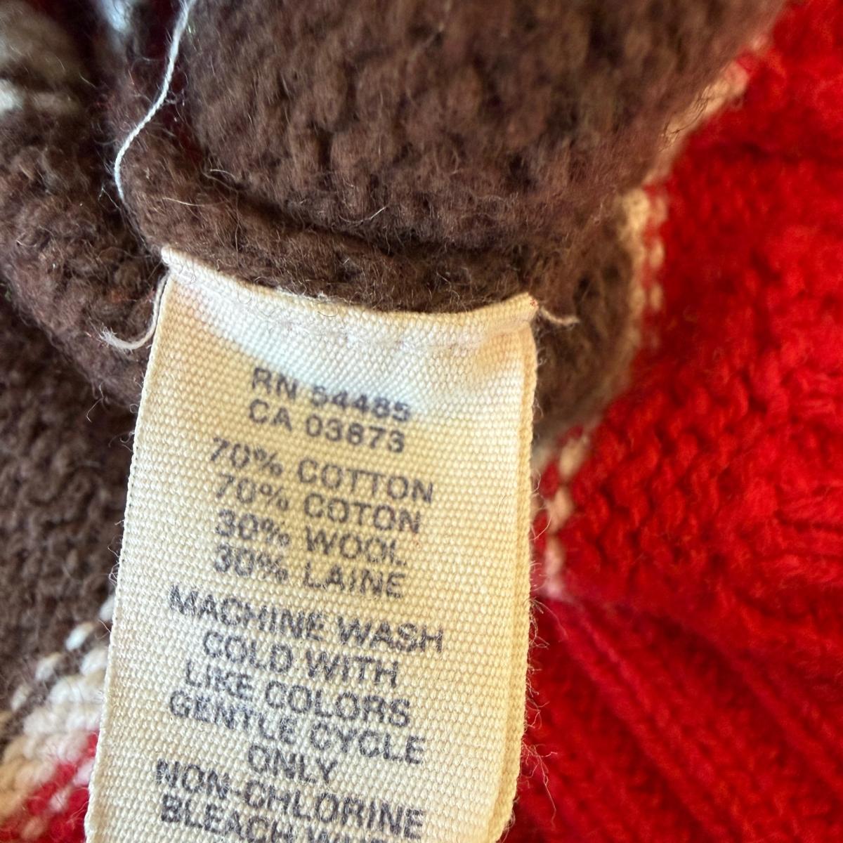 American Eagle Outfitters Red  Brown Striped 30 Wool Blend C