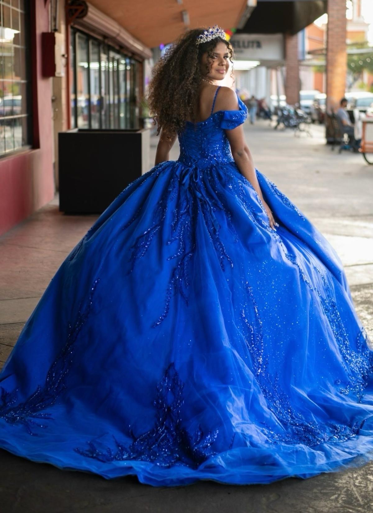 Royal blue quince dress