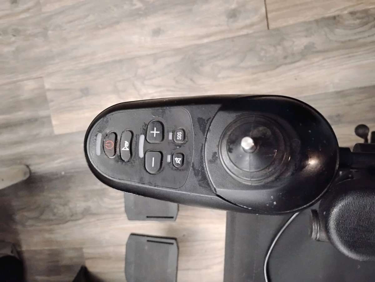 Motorized Wheelchair with Dual Batteries and Charger