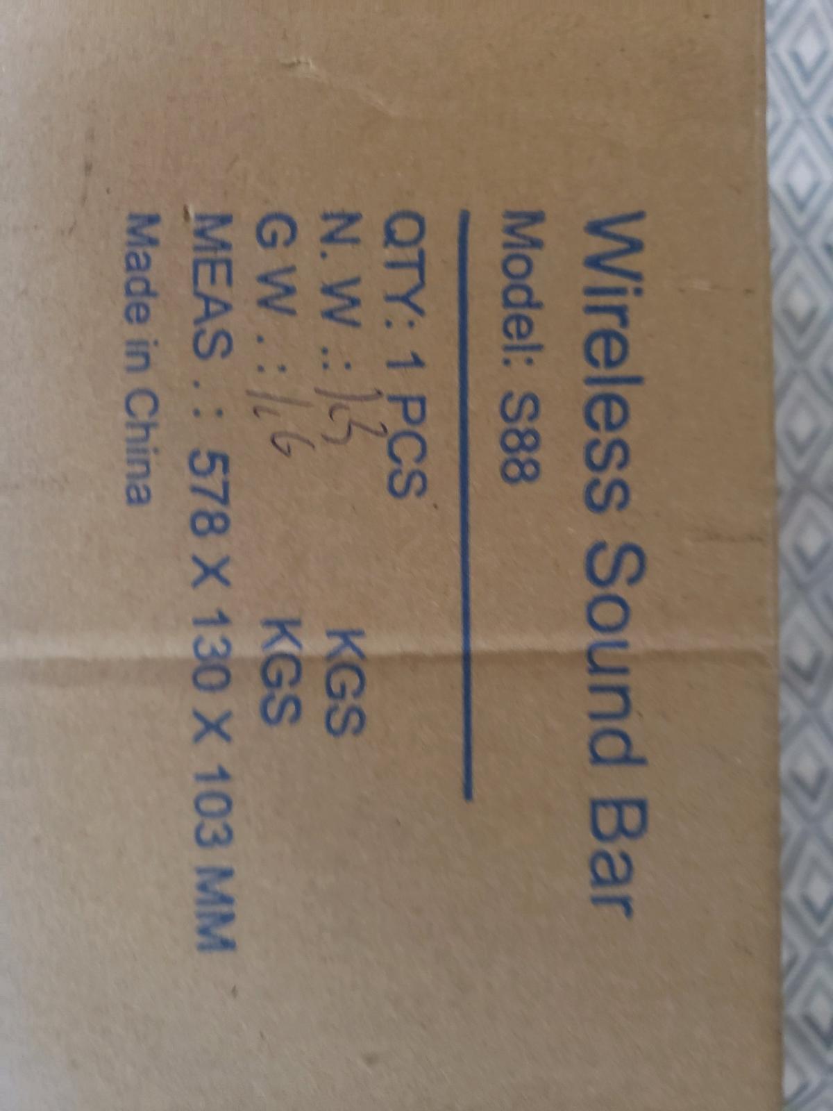 New Wireless Sound Bar S88