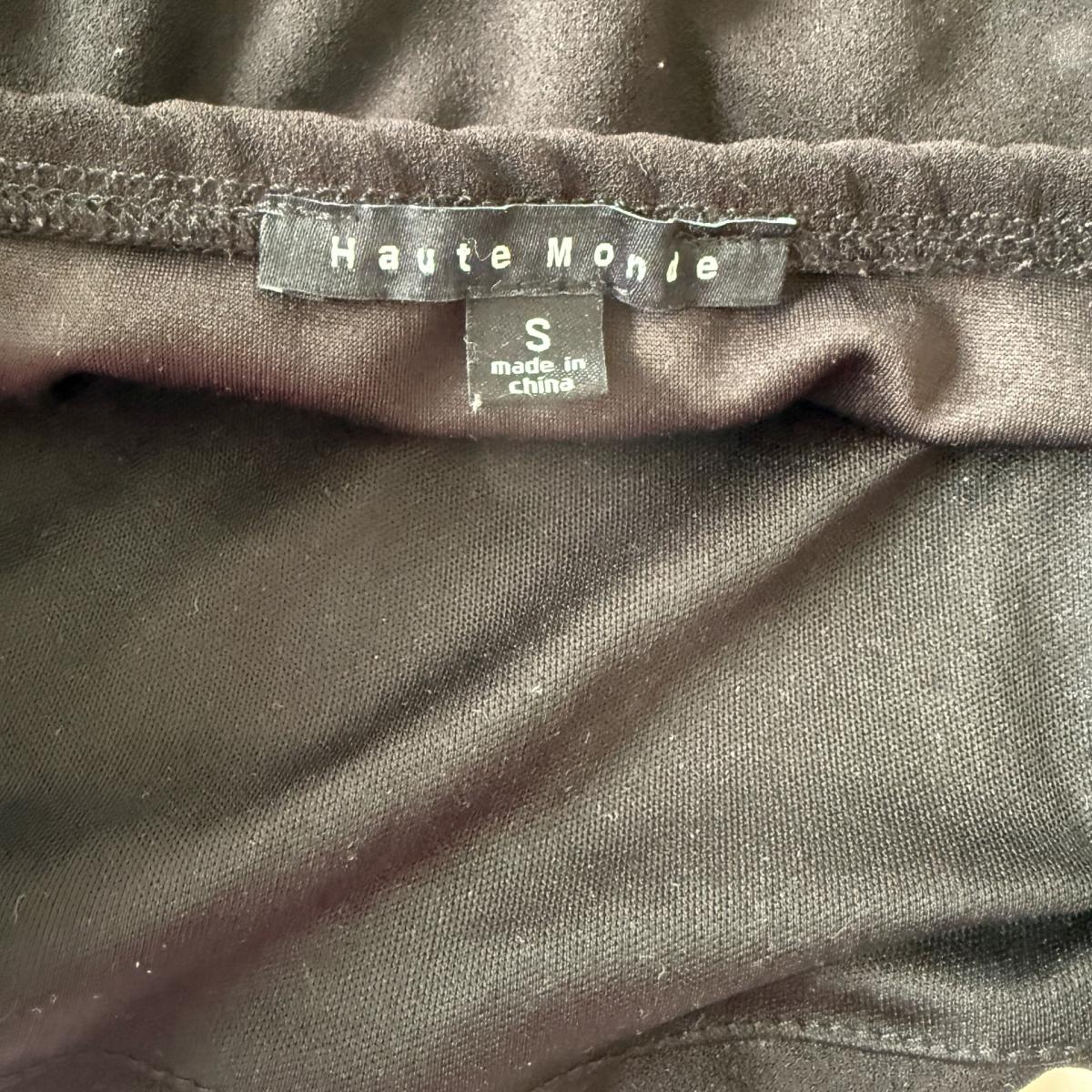 Brand New Haute Monde Black Striped Strapless Cropped Tube P