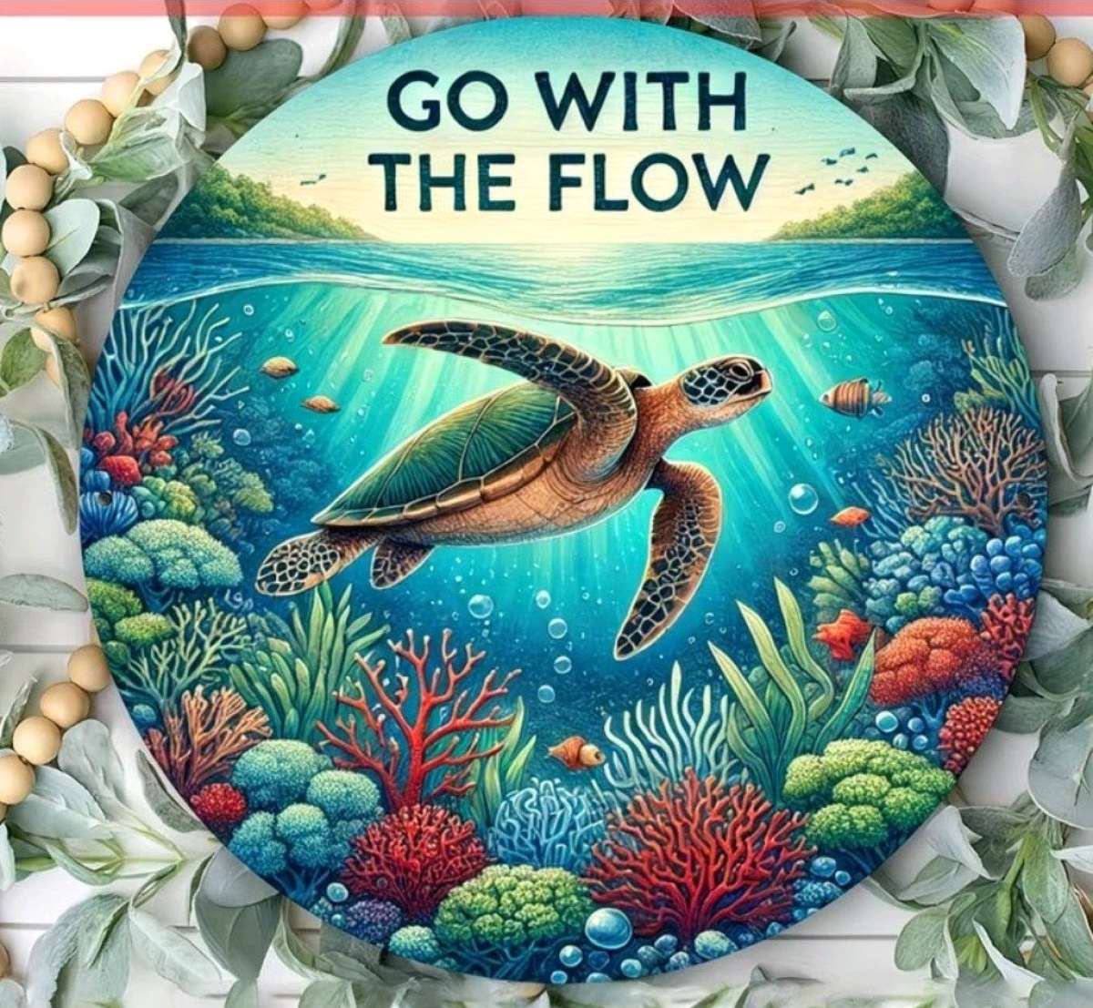 Go With The Flow Metal Wall Decor