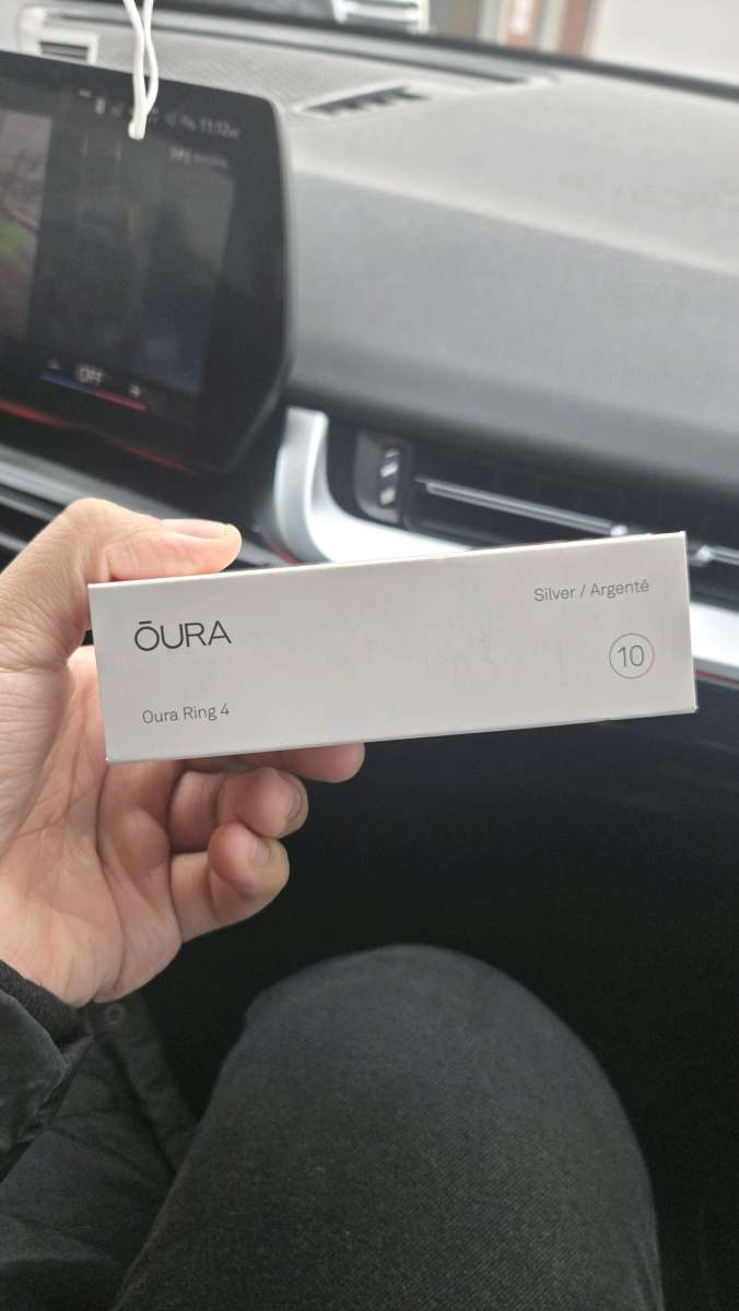 Oura Ring 4 Silver Size 10 New