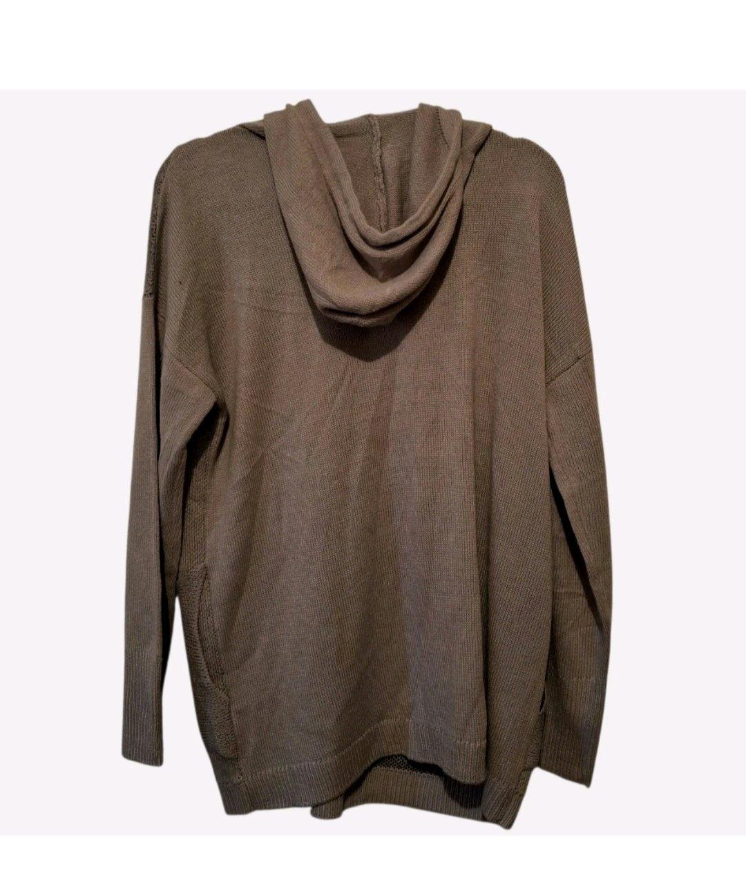 New Womens Thunder Gray Hoodie Sweater Large