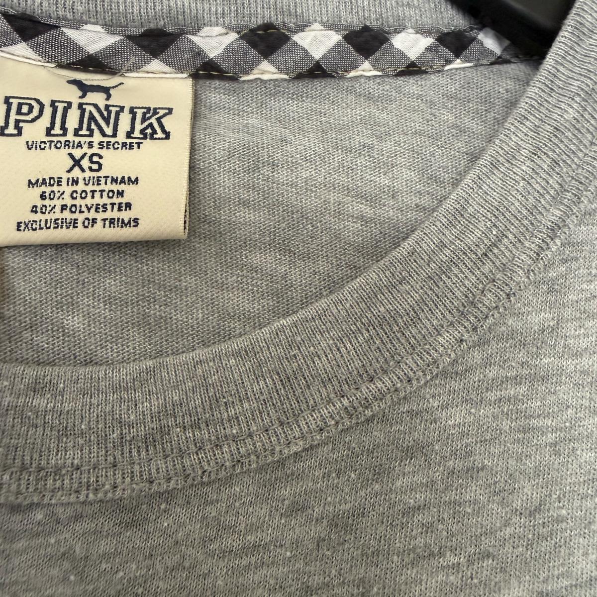 Y2K PINK Victorias Secret LOVE 86 Glitter Baby Tee XS