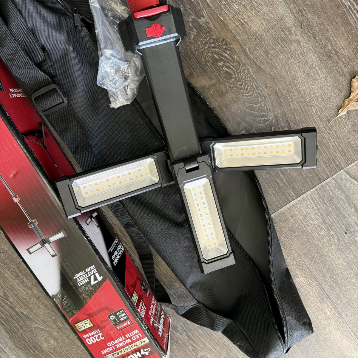 husky LED work light with tripod