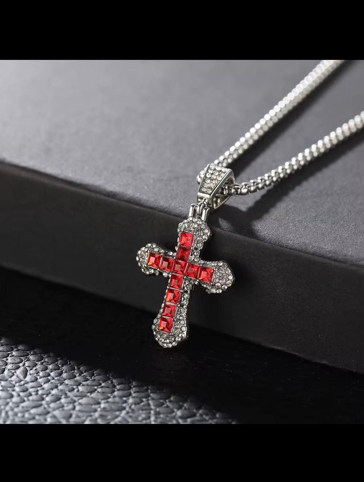 zircon cross pendant chains