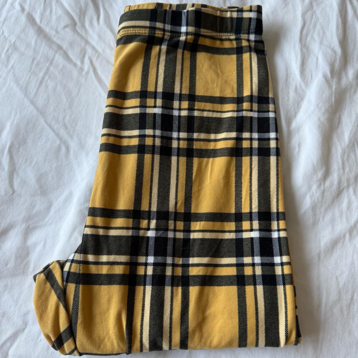 Mustard Yellow Plaid HighWaisted Stretch Leggings  Bold Tart