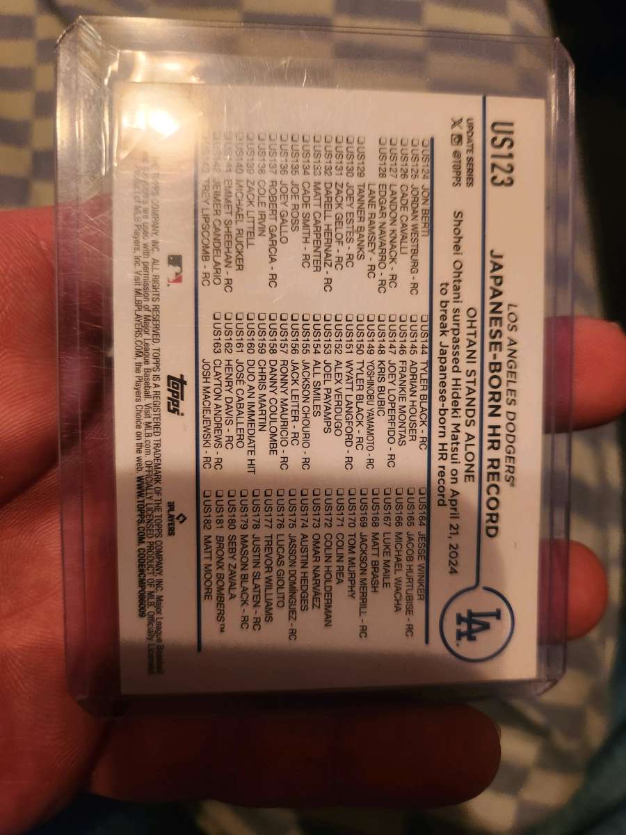 2025 Topps Update Shohei Ohtani Yellow