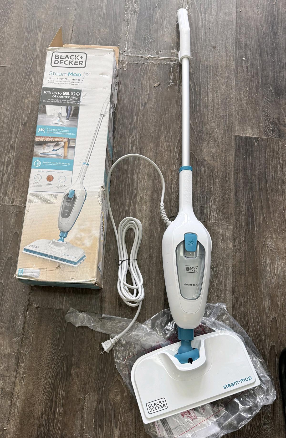 black and Decker steam mop