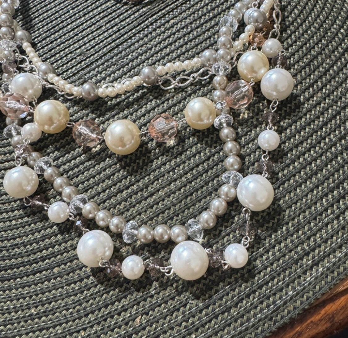 Bib Necklace with Bracelet