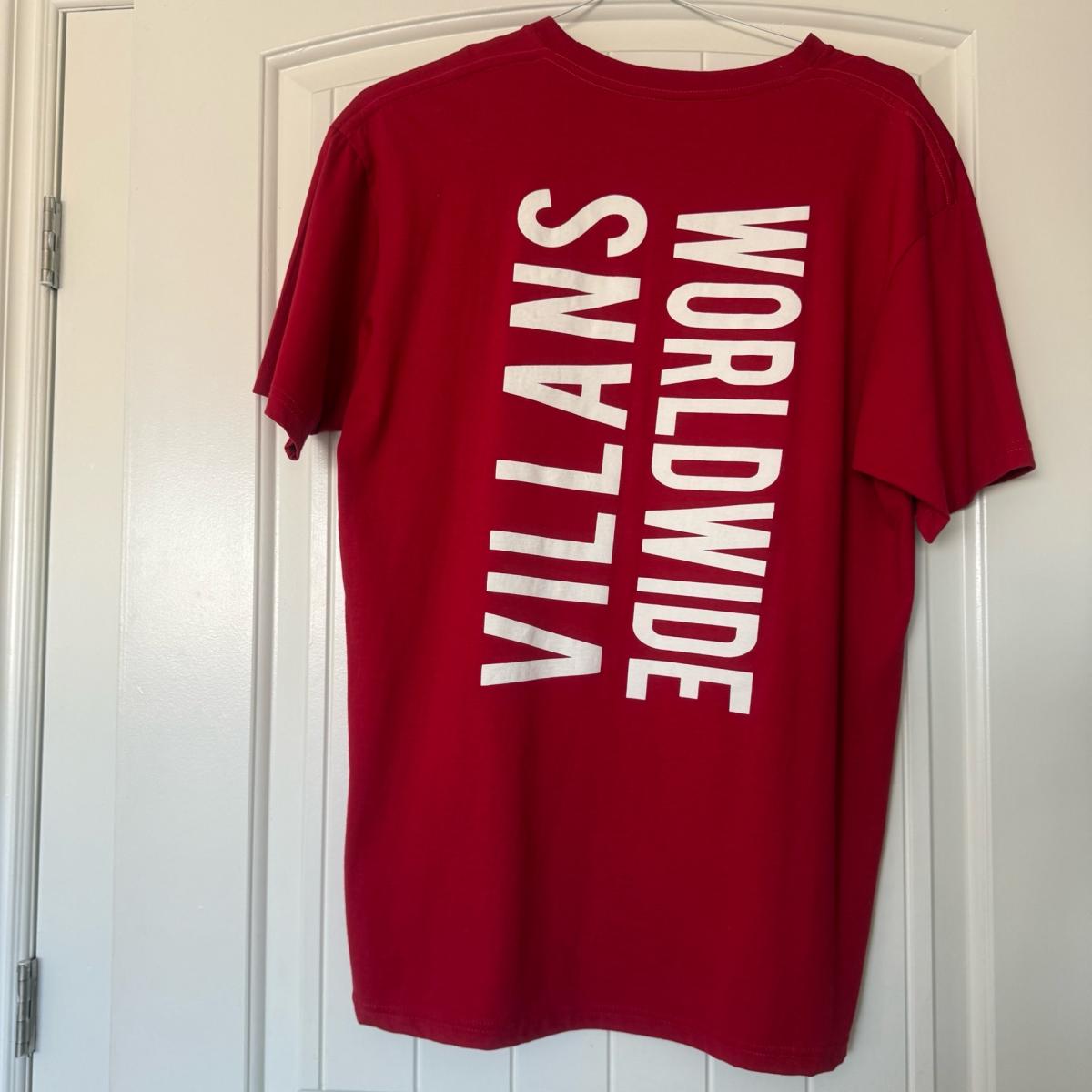 Villans Worldwide Red Graphic TShirt  Bold Streetwear State
