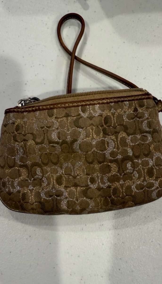 AUTHENTIC VINTAGE Coach Signature Wristlet Bundle  Set of 2