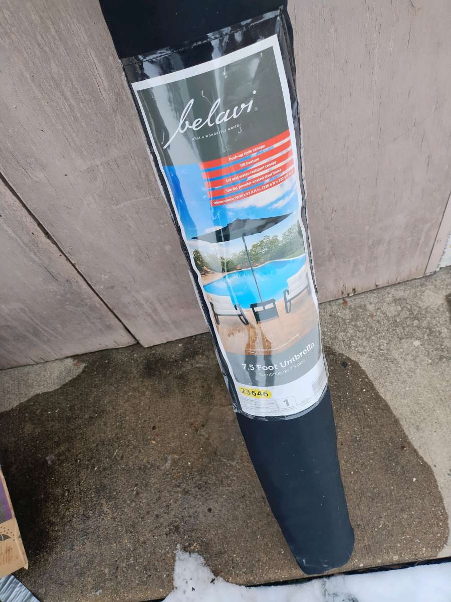 brand new umbrella for table