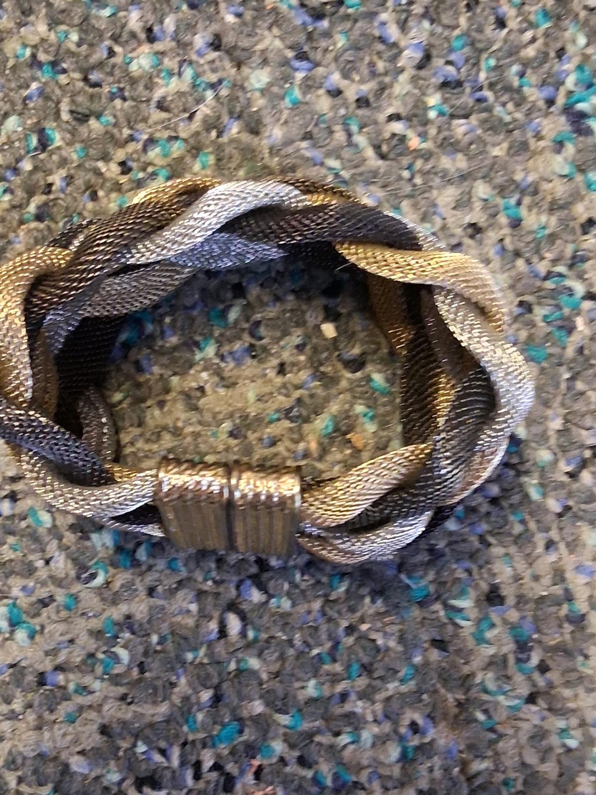 TriColor Braided Mesh Bracelet with Magnetic Clasp