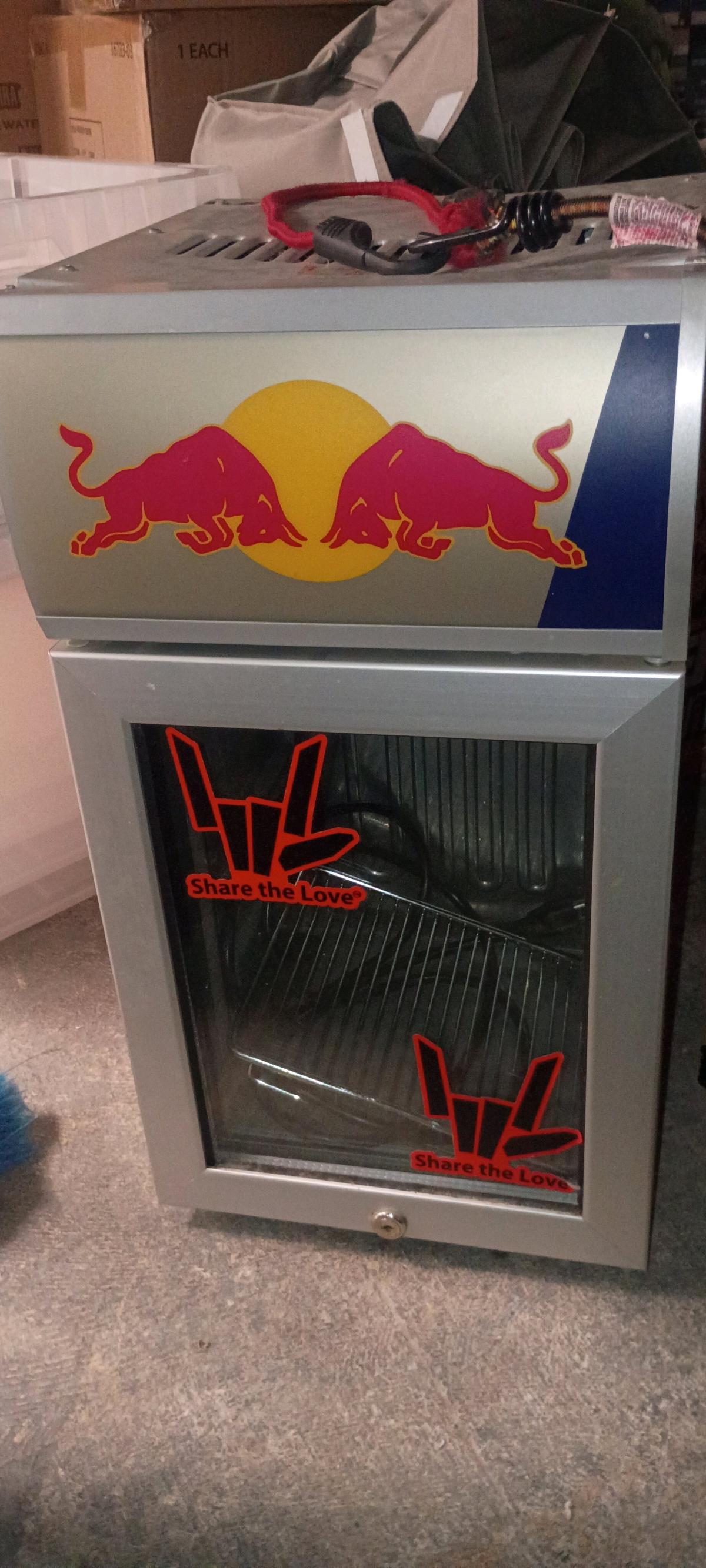 vtg redbull mini fridge