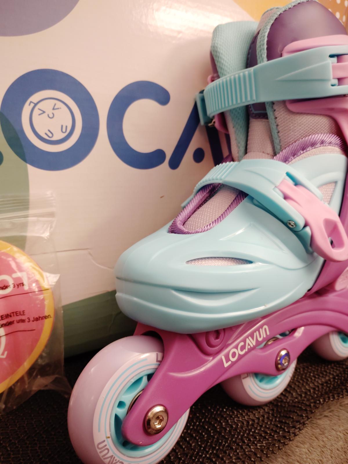 LOCAVUN Adjustable Light up Inline/Small-(US small Child 9C-12C