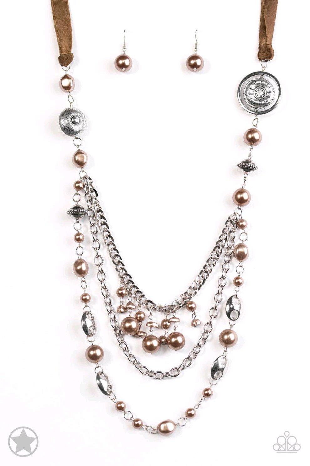 All The Trimmings Brown Paparazzi Jewelry Set