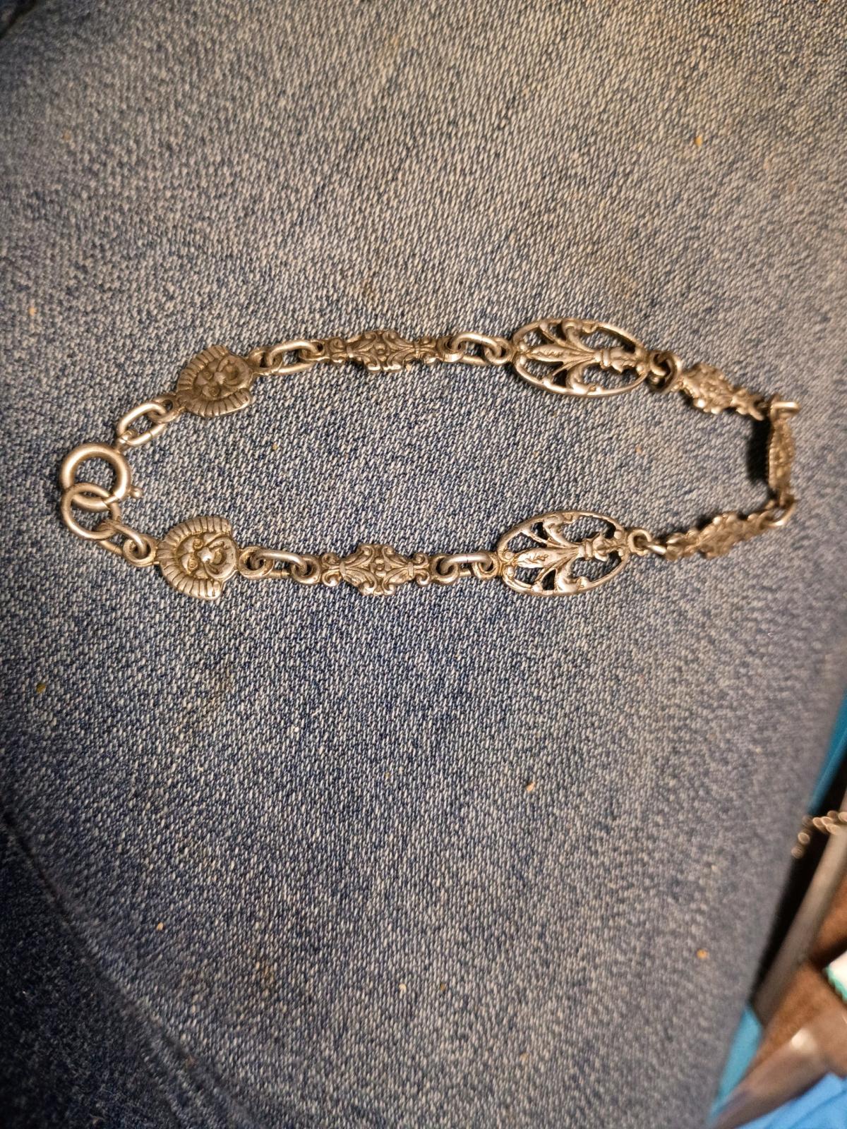 vintage 800 silver bracelet