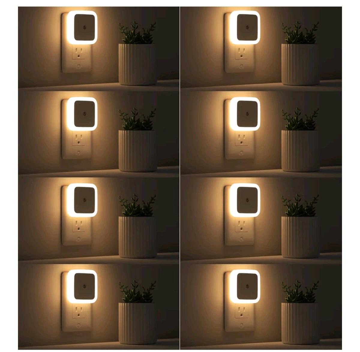 8 pieces LED NIGHT LIGHTS