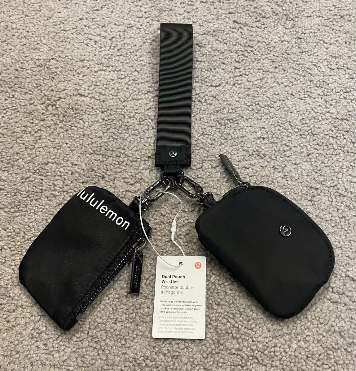Lululemon Dual pouch wristlet wallet coin purse ID Holder