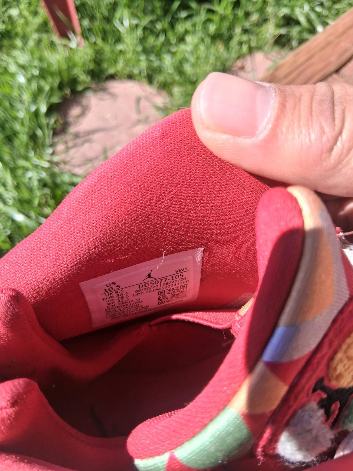 Air Jordan 6 ring red and white sneakers